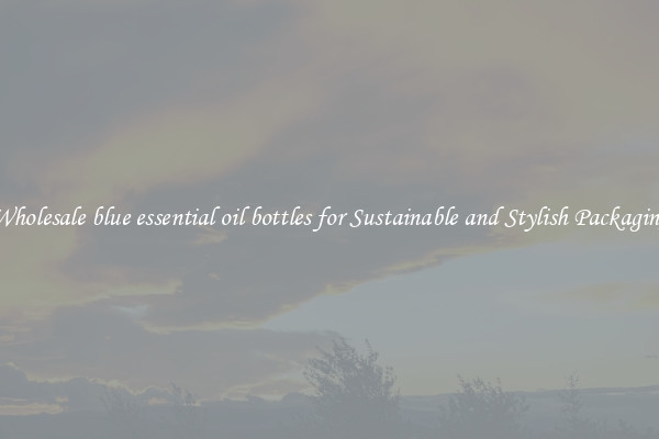 Wholesale blue essential oil bottles for Sustainable and Stylish Packaging