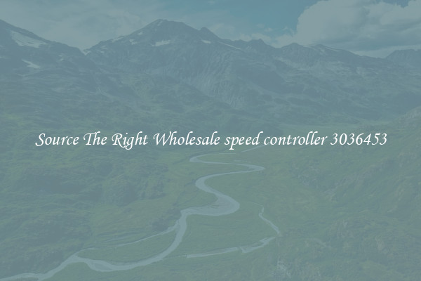 Source The Right Wholesale speed controller 3036453
