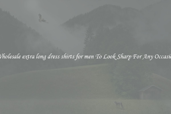 Wholesale extra long dress shirts for men To Look Sharp For Any Occasion