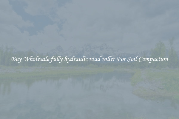 Buy Wholesale fully hydraulic road roller For Soil Compaction