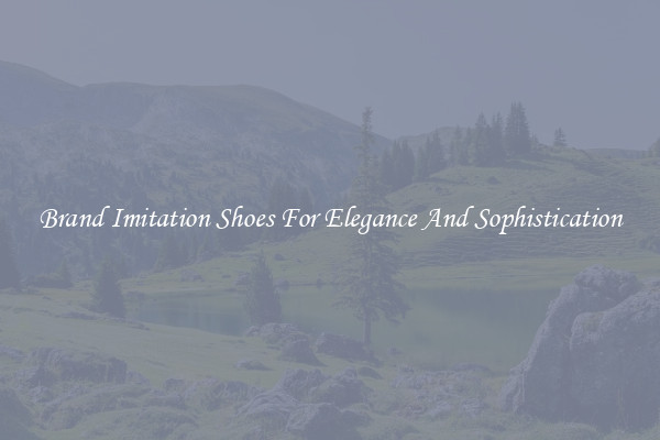 Brand Imitation Shoes For Elegance And Sophistication