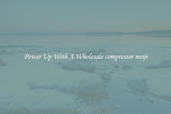 Power Up With A Wholesale compressor meiji