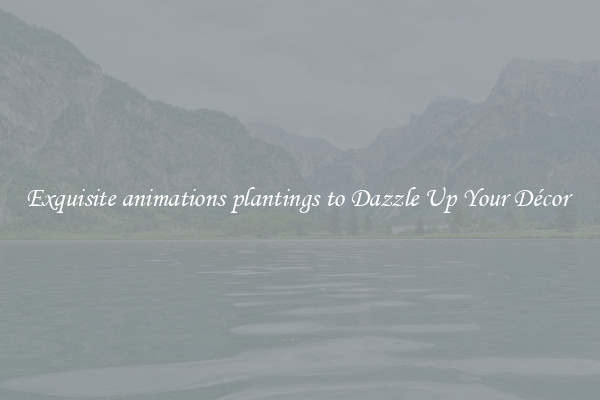 Exquisite animations plantings to Dazzle Up Your Décor 