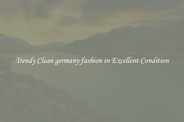 Trendy Clean germany fashion in Excellent Condition