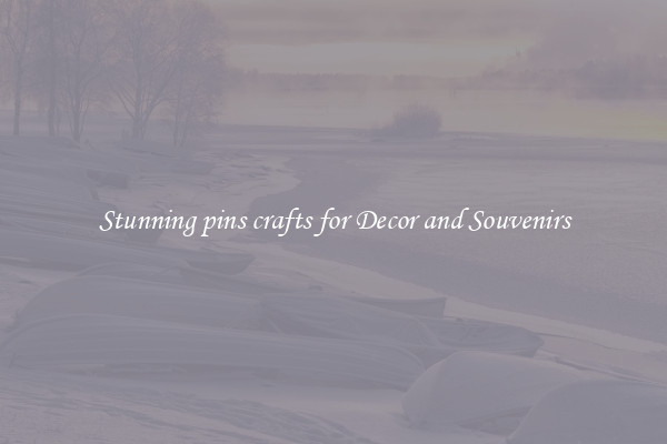 Stunning pins crafts for Decor and Souvenirs
